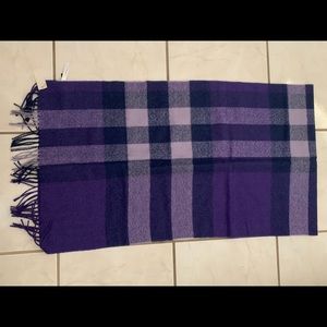 Purple Checkered Scarf